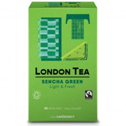 London Tea Company Organic Fairtrade Sencha Green Tea - 20 bags