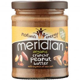 Meridian Organic Peanut Butter - Crunchy - No Added Sugar - 280g
