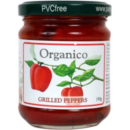 Organico Grilled Peppers in Extra Virgin Olive Oil - 185g