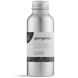 Georganics Oil Pulling Mouthwash - Activated Charcoal - 100ml