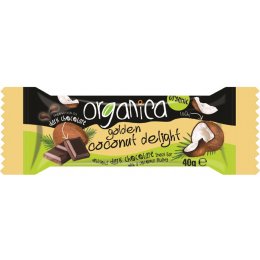 Organica Golden Coconut Dark Choc Bar - 40g