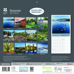 National Trust Seasons 2026 Wall Calendar