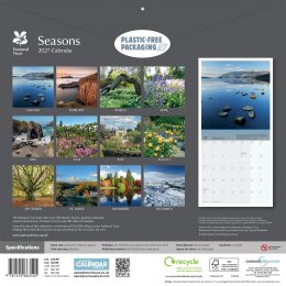 National Trust Seasons 2027 Wall Calendar