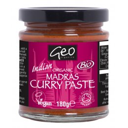 Geo Organics Madras Curry Paste  - 180g