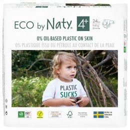 Eco By Naty Disposable Nappies Size 4  - Maxi Plus - Pack of 24
