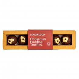 Cocoa Loco Handmade Christmas Pudding Truffles - Box of 6