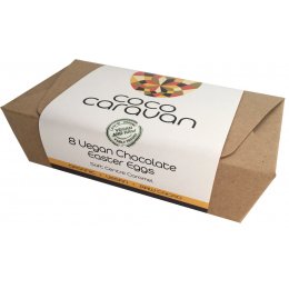 CocoCaravan Vegan Chocolate Caramel Easter Eggs - 80g