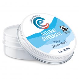 Earth Conscious Pure Unscented Natural Deodorant - 60g