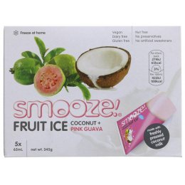 Smooze Pink Guava & Coconut Fruit Ice - Pack of 5