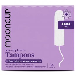 Mooncup Naked Tampons - Super&plus; - Pack of 14