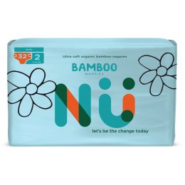 NÜ Disposable Bamboo Nappies - Mini - Size 2 - Pack of 32