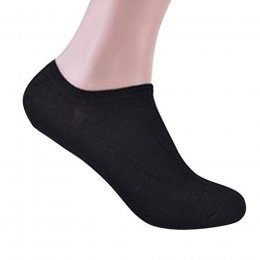 Organic Cotton Sports Socks - Black - Large