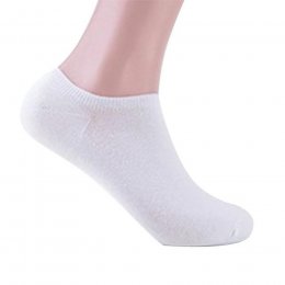 Organic Cotton Sports Socks - White - Large
