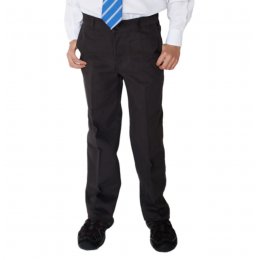 Boys Classic Fit Trousers - Charcoal - 3yrs Plus