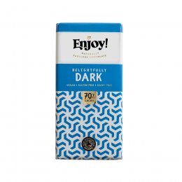 Enjoy 70 percent  Dark Vegan Chocolate Bar - 35g
