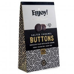 Enjoy Salted Caramel Filled Vegan Chocolate Buttons - 96g