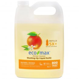 Eco-Max Washing-Up Liquid Refill - Natural Orange - 4L