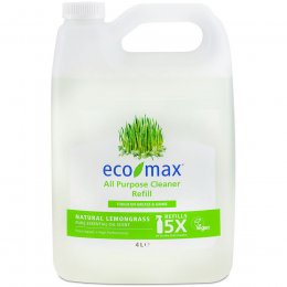 Eco-Max All Purpose Cleaner Refill - Natural Lemongrass - 4L