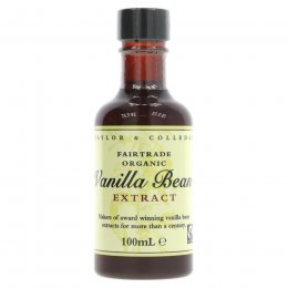 Taylor & Colledge Fairtrade Organic Vanilla Bean Extract - 100g