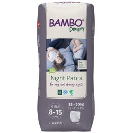 Bambo Nature Girls Dreamy Night Pants - 8-15 - Pack of 10