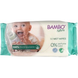 Bambo Nature Biodegradable Wet Wipes - Pack of 50