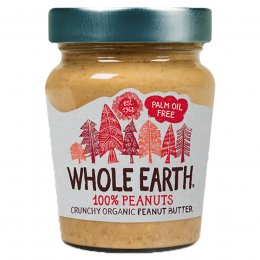 Whole Earth 100 percent Peanuts Crunchy Peanut Butter - 227g