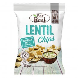 Eat Real Lentil Chips Creamy Dill - 113g