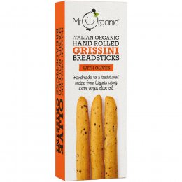 Mr Organic Hand Rolled Breadsticks with Olives - 130g
