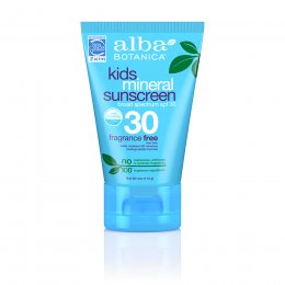Alba Botanica Kids Fragrance Free Mineral Sunscreen - SPF30 - 113g