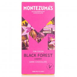 Montezumas Black Forest Dark Chocolate with Cherry Bar - 90g