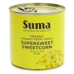 Suma Organic Sweetcorn - Naturally Super Sweet - 340g