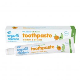Green People Organic Children Mandarin & Aloe Vera Toothpaste with Fluoride - 50ml