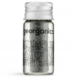 Georganics Fluoride Dental Floss - Activated Charcoal - 50m