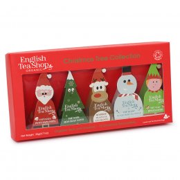English Tea Shop Christmas Character Pyramid Tea Bag Decorations