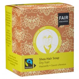 Fair Squared Shea Hair Soap with Cotton Soap Bag - Dry Hair - 2 x 80g