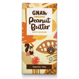 Gnaw Organic Peanut Butter White Chocolate - 100g