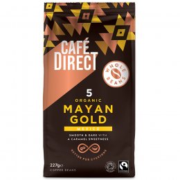 Cafédirect Fairtrade Organic Mayan Gold Coffee Beans - 227g