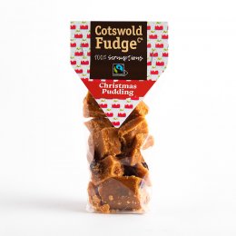 Cotswold Christmas Pudding Fudge Bag - 150g