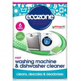 Ecozone Washing Machine & Dishwasher Cleaner - Mint - 6 Tablets