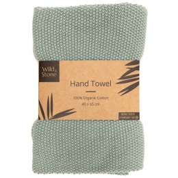 Wild & Stone Organic Cotton Hand Towel - Moss Green