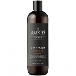 Sukin 3-in-1 Energising Body Wash for Men- 500ml