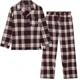 Komodo Womens Jim Jam Pyjama Set - Large Check
