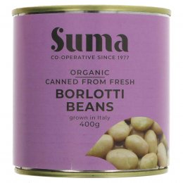 Suma Organic Fresh Berlotti Beans - 400g
