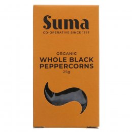 Suma Organic Black Peppercorns - 25g