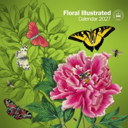 Royal Botanic Gardens Kew Floral Illustrated 2027 Wall Calendar
