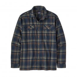 Patagonia Organic Fjord Flannel Shirt - Drifted New Navy