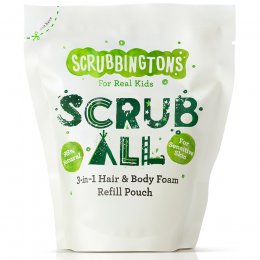 Scrubbingtons 3-in-1 Shampoo, Conditioner & Body Foam Refill Pouch - 200ml