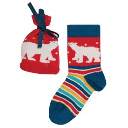 Frugi Polar Bear Super Socks in a Bag