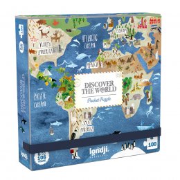 Pocket World Jigsaw Puzzle - 100 Pieces