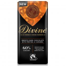 Divine Dark Chocolate with Pretzel and Caramel - 90g